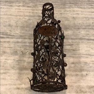 Wine Corks Collectors Bottle Metal Wine Decor